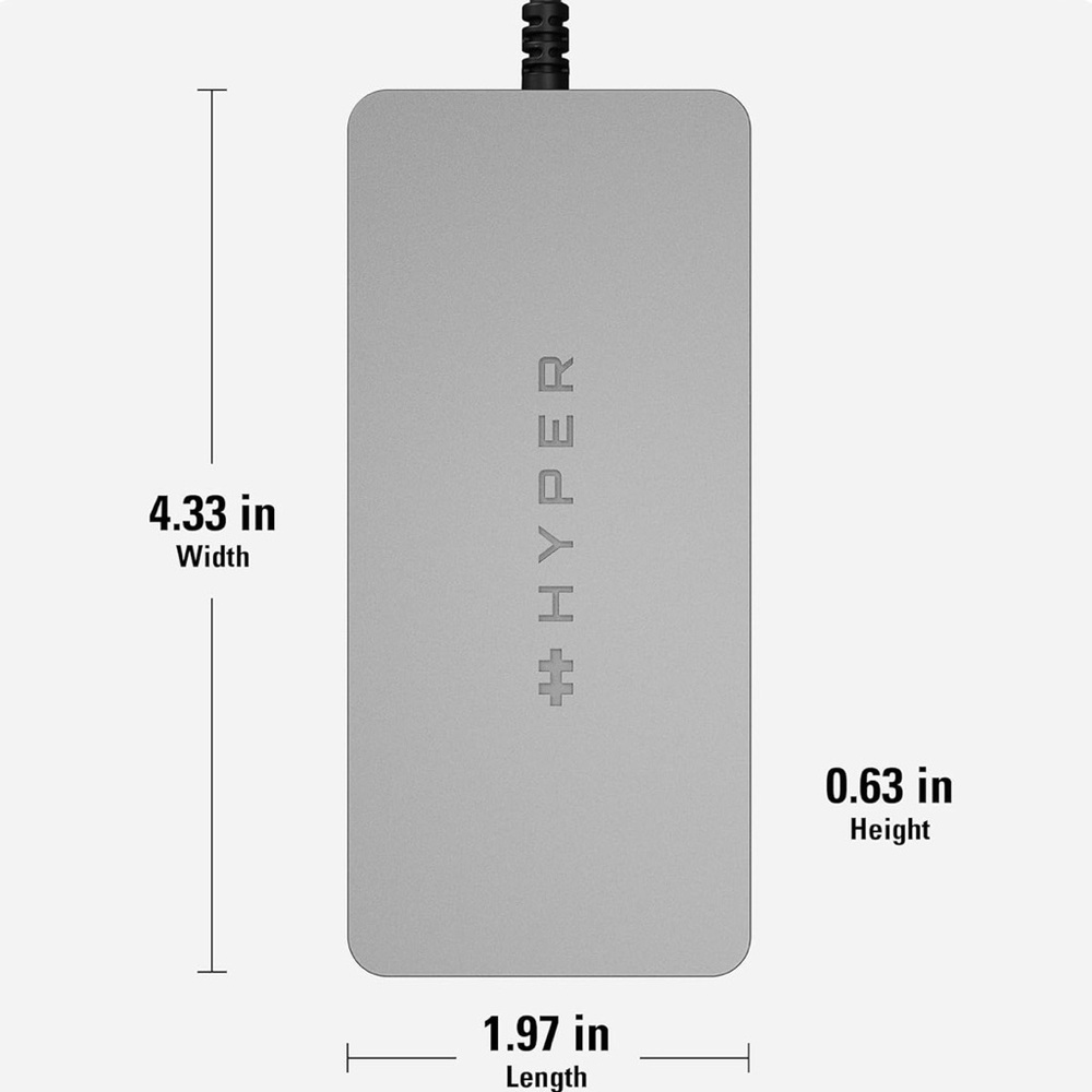 Hype USB-C Multi-Port Adapter - Silver - Picture 4 of 10